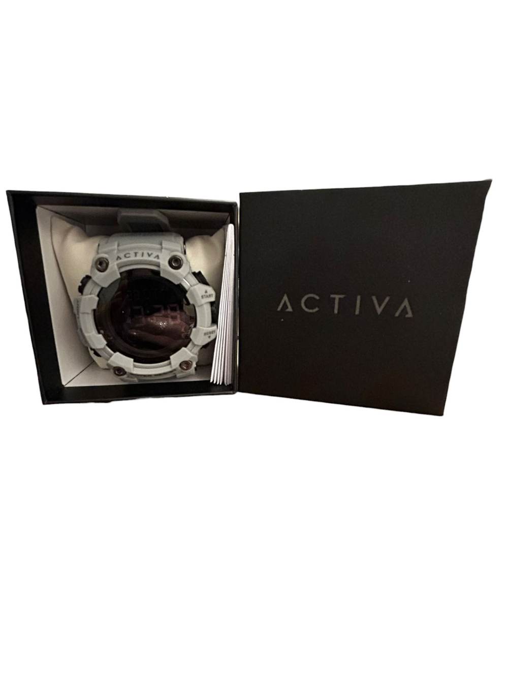 Activa Men's White Digital Sport Watch